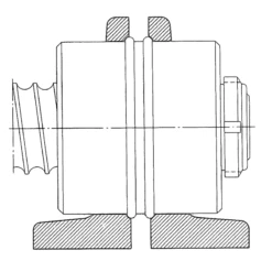FBPF40PAIRPLUMMERFLANGESF, Ewellix, Flange For BSFB