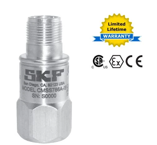 CMSS 786A-IS, SKF, Intrinsically Safe (IS) Rated), Agency Approved Accelerometer, Straight Exit (XDCR, ACCL, IS, CA, KEMA) 3 CMSS 786A-IS, SKF, Intrinsically Safe (IS) Rated), Agency Approved Accelerometer, Straight Exit (XDCR, ACCL, IS, CA, KEMA)