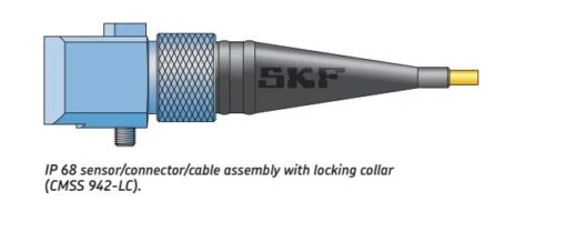 CMSS 943-LCI-SY-10M, SKF, Three Wire, IP 68 Connector, Locking Collar, Isolated, Single Shield, Yellow Cable, 10 M (32.8 Ft.) Length 3 CMSS 943-LCI-SY-10M, SKF, Three Wire, IP 68 Connector, Locking Collar, Isolated, Single Shield, Yellow Cable, 10 M (32.8 Ft.) Length -Electro Mechenical Shop SKF CMSS942 LC 3