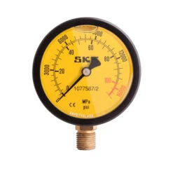 1077587/2, SKF, Pressure Gauge - 0-100 MPa (0-14, 500 Psi) Dia 69 Mm (2.72 In)